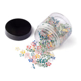 200 PCS Daisy Flower Glass Beads with Storage Jar| Thicker and Consistent Size Daisies | Premium Assorted and Vibrant Colour Dai