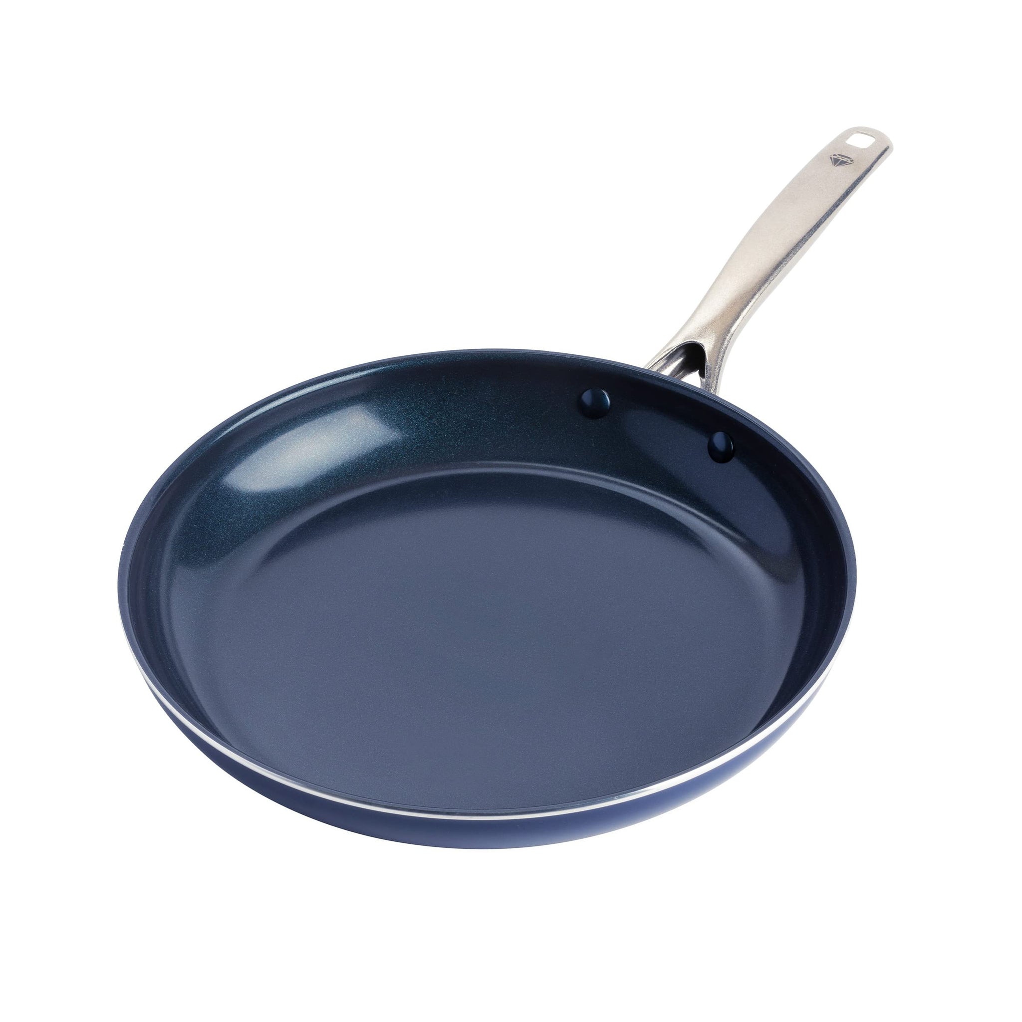 Blue Diamond Cookware 12 Frying Pan Skillet, Diamond Infused Healthy Ceramic Nonstick, PFAS and PFOA-Free, Dishwasher Safe, Ov