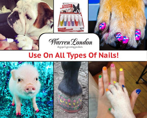 Warren London Pawdicure Dog Nail Polish Pens | Made in USA | Quick Dry, Low Odor, Non-Toxic Dog Accessories | Ideal for Dog Birt