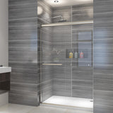 ELEGANT Showers 46.5 in.- 48 in. W x 72 in. H, Semi-Frameless 2 Bypass Sliding Shower Doors, 1/4 in. Shower Clear Glass Panel, B