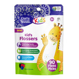 GuruNanda Dental Floss Picks for Kids, ExtraLong GiraffeShaped Picks with Fluoride, AntiSlip & ShredResistant Design & EcoF
