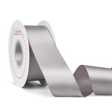 Laferri Silver Satin Ribbon Double Faced,1-1/2 X 25 Yards,Fabric Ribbon Use for Gift Wrapping DIY Craft Floral Bouquets Wedding 