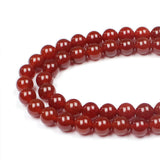 MJDCB Natural Stone Bead Red Cornelian Gemstone Loose Beads for Jewelry Making Bracelet Necklace 14mm