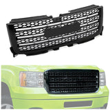 KUAFU Front Bumper Grille Compatible with 2011-2014 Chevy Silverado GMC Sierra 2500 3500 HD Bumper Guard Grill W/Emblem Replacem