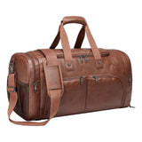 Calandis Pu Leather Duffle Bag Large With Shoes Compartment For Holiday Trips Brown | Backpacks, Bags & Briefcases | Mens Access