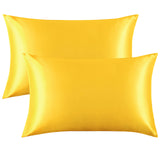 FLXXIE 2 Pack Satin Toddler Pillowcases for Skin and Hair, 14x20 Inches, Silky Soft Envelope Closure Kids Travel Pillow Cases Co