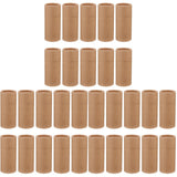 HEMOTON 30PCS 100ml Kraft Paper Tubes with Lid Cardboard Boxes Essential Oil Bottle Gift Packaging Box Tea Storage Boxes Kraft P