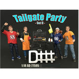 Tailgate Party Set II 4 Piece Figure Set For 1:18 Scale Models by American Diorama 77595