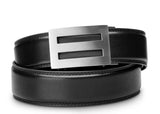 Trakline MenS Intrepid Stainless Steel Buckle Full Grain Leather Belt