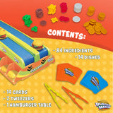 Fotorama Burger Mania Sizzling Build-A-Burger Game, Fast-Paced Conveyor Belt Fast Food Thrill Competition, Develops Fine Motor S