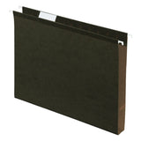 Pendaflex 04152X1 Reinforced 1 Extra Capacity Hanging Folders, Standard Green