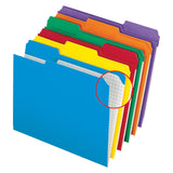 Pendaflex R15213ASST Reinforced Top Tab File Folders, 1/3 Cut, Letter, Assorted, 100/Box