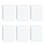 Ampad Evidence Glue Top 81/2 x 11 Pads, Wide Rule, White, 50 Sheets Per Pad, 12 Pack (21112)