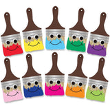 Hygloss Products 33733 Happy Paintbrushes Classroom Accents Creative Teaching Resources 7 Inches, 30 Pack