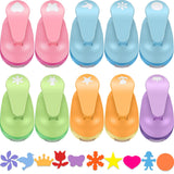 Outus 10 Pieces Craft Hole Punch Mini Craft Paper Punch Single Crafting Scrapbook Shape Hole Puncher for DIY, Scrapbook, Cards, 