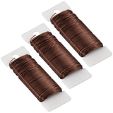 114 Yards 22 Gauge Metal Floral Flexible Paddle Wire for Christmas Wreath Tree, Floral Flower Arrangements(Brown)