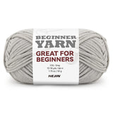 60g Grey Yarn for Crocheting and Knitting;66m (72yds) Cotton Yarn for Beginners with Easy-to-See Stitches;Worsted-Weight Medium 