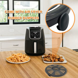Air fryer Accessories for Ninja AF101 AF161 AF150 Air Fryer, 8.2'' Round Food Grade Air Fryer Grill Pan Grill Plate Crisper Plat
