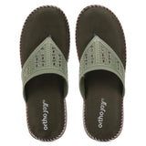 Ortho Joy Doctor Footwear For Women|| Fancy Footwear For Women || Orthopedic Women'S Fancy Slipper/Sandal For Women,Drak Green,6,B0CTF9CHH3