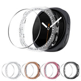 Seltureone 5+5 Pack Bling Case for Samsung Galaxy Watch 8 44mm Screen Protector, Hard PC Bumper Cover with Tempered Glass, All-a