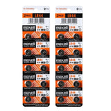 2 X 10 pack MAXELL AG13 LR44 357 button cell battery Hologram (20 Batteries Total)