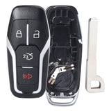 Keymall Remote Key Fob Case Shell Cover for Ford Edge/Explorer/Fusion/Mustang for Lincoln MKC/MKX(FCC ID:M3N-A2C31243300 P/N:164