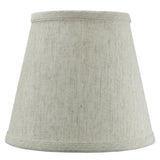 Textured Oatmeal Hard Back Lampshade with Clip-on Fitter - Perfect for Small Table Lamps, Desk Lamps, and Accent Lights -Small, 