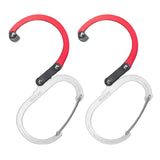 GEAR AID HEROCLIP Carabiner Clip and Hook (Large) for Camping, Backpack, Organization, and Garage, Hot Rod Red, 2 Pack