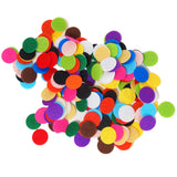 Playfully Ever After Mixed Color Assortment Felt Circle Stickers (1 inch 100pc)