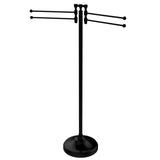 Allied Brass RDM-8-BKM 4 Pivoting Swing Arms Towel Stand, Matte Black