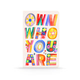 DENIK Own Who You Are 8.25inch x 5.25inch Aesthetic Layflat Notebook 144 Lined Pages Durable Binding and Design WaterResist