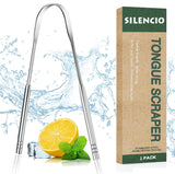 Silencio Tongue Scraper, 1 Pack Tongue Cleaner Tongue Scraper For Adults Kids UShaped Tongue Scraper Tongue Cleaner For Oral He