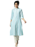Libas Women'S Cotton Ethnic Motifs Straight Kurta (37242 White