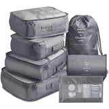 Ontrip 7Pcs Set Travel Organizer Packing Cubes Lightweight Travel Luggage Organizers With Laundry Bag Or Toiletry Bag Laundry Or