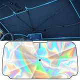 Windshield Sun Shade Umbrella, Foldable Car Umbrella Sunshade, Foldable Sun Visor for Sedan & SUV, Keeps Car Cool, Blocks Heat, 