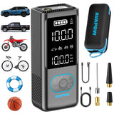 AVAPOW Tire Inflator Portable Air Compressor, 150 PSI Cordless Car Tire Air Pump with Pressure Gauge, 3.7 LCD Screen