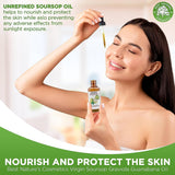 Best Nature's Cosmetics Virgin Soursop Graviola Guanabana Oil (Organic, Cold Pressed, Undiluted, Unrefined) 2oz / 60 ml - Natura