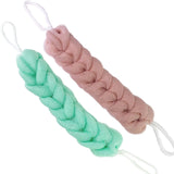 SUNBIRD : 2Pcs Shower Body Exfoliate Puff Sponge Mesh Net Ball Random For Body Wash Men & Women long loofah