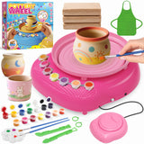 TingingYuli Pottery Wheel for Kids,Complete Pottery Kit and Tools for Beginners,Arts and Crafts Toys for Kids Ages 8-12,Art Supp