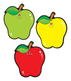 Carson Dellosa 36pc Red, Yellow, Green Apples Bulletin Board Cutouts, Apple Bulletin Board Decorations for Bulletin Board, Cubbi