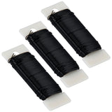 114 Yards 22 Gauge Metal Floral Flexible Paddle Wire for Christmas Wreath Tree, Floral Flower Arrangements (Black)