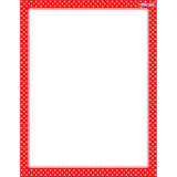 Polka Dots Red WipeOff Chart