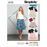 Simplicity 8176 Dirndl Skirt Sewing Pattern for Women, Sizes D5 (412)