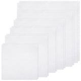 12 PCS Embroidery Fabric, Pre-Cut White Natural Cotton Embroidery Cloth Fabric, 6 Different Sizes 5.9 to 13.8inch, Embroidery Cl