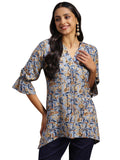 Libas Women'S Viscose Rayon Regular Kurti (29157_Blue