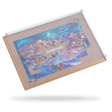 Lavievert Wooden Jigsaw Puzzle Board with Dust-Proof Cover, Lightweight & Portable Puzzle Mat Storage Saver with Non-Slip Surfac