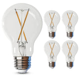 Feit Electric LED Clear A19 Medium Base Light Bulb - 40W Equivalent - 15 Year Life - 450 Lumen - 3000K Bright White - Dimmable |