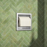 Bernkot Toilet Paper Holder, in Wall Toilet Roll Holder for Bathroom Renovation, 304Stainless Steel Recessed Toilet Tissue Holde