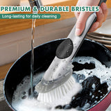 4 Pack Dish Brush Refills, Dish Brush Replacement Head for OXO Steel Soap Dispensing Dish Brush