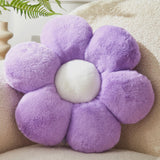 Vdoioe Flower Pillow,15.7In Daisy Pillow Purple Throw Pillows
